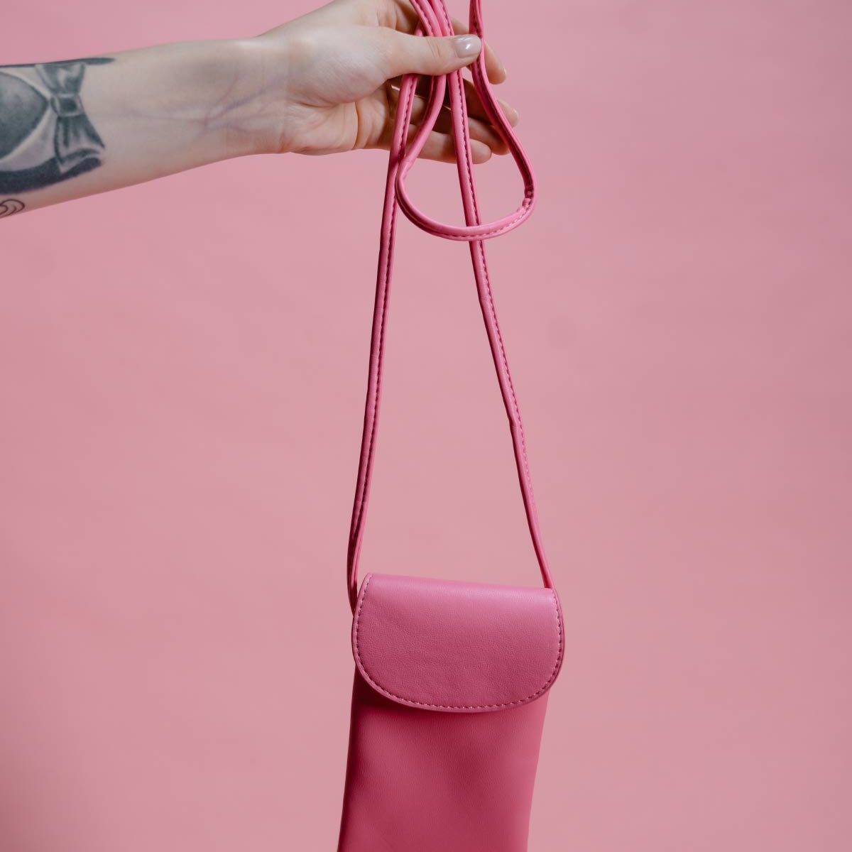Leather phone bag